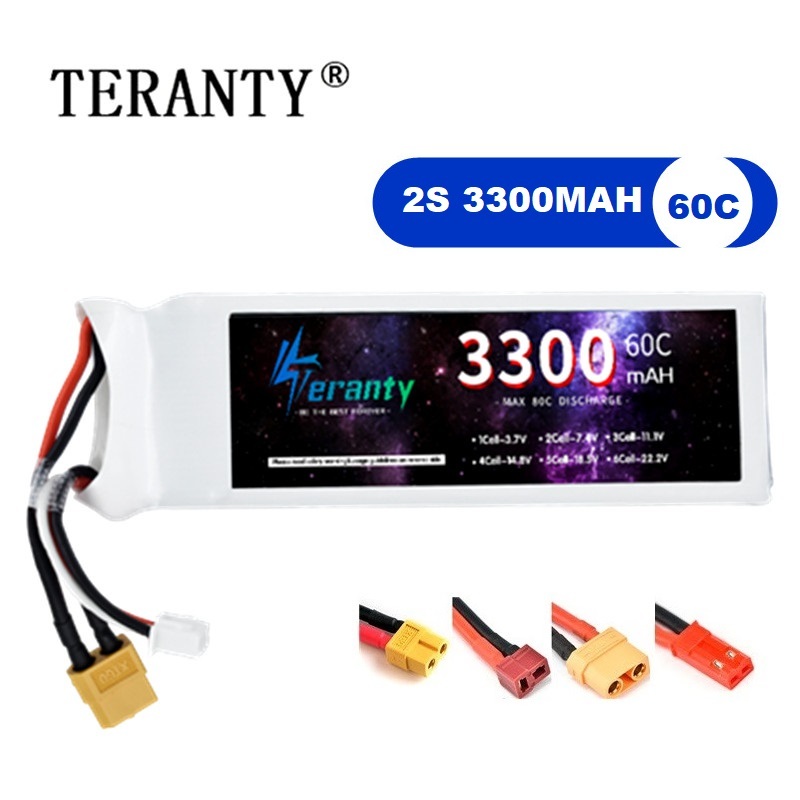 Drone Battery 3S - 2S 7.4V LiPo Batterij 3300mAh 60C
