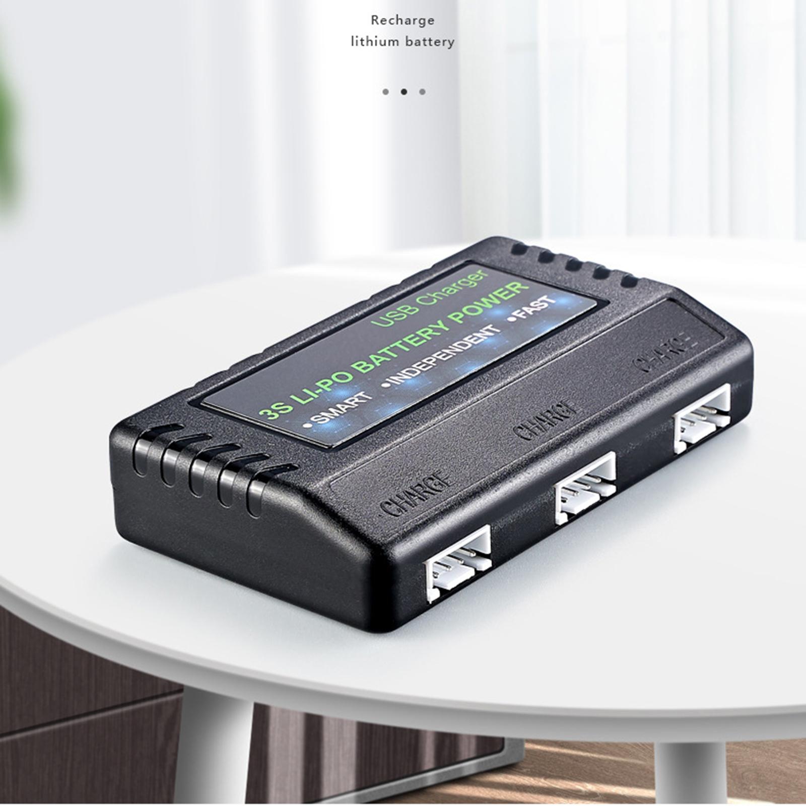 Drone Battery 3S - Drievoudige oplaadkoffer voor 3S Lipo-batterijen, met