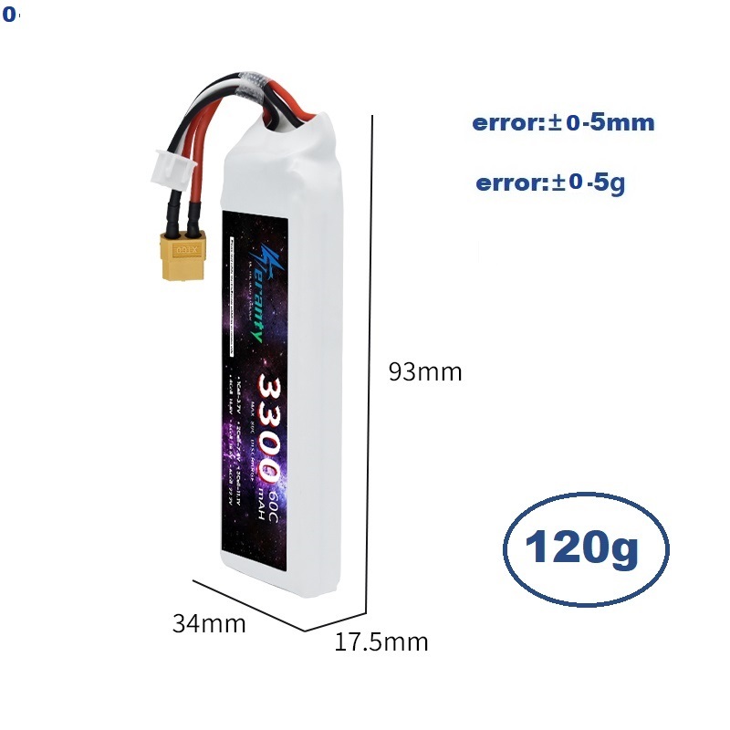 2S 7.4V LiPo Batterij 3300mAh  - Drone Battery 3S recensie en prijs